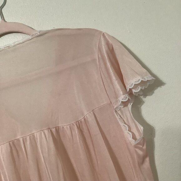 Vintage Coquette Princesscore Preppy Romantic Pastel Pink Sailor Nightgown OS - Picture 8 of 10